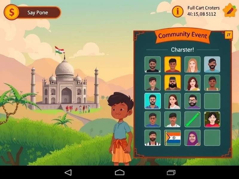 Nutmeg Adventure Bharat gameplay screenshot showing character in Indian landscape